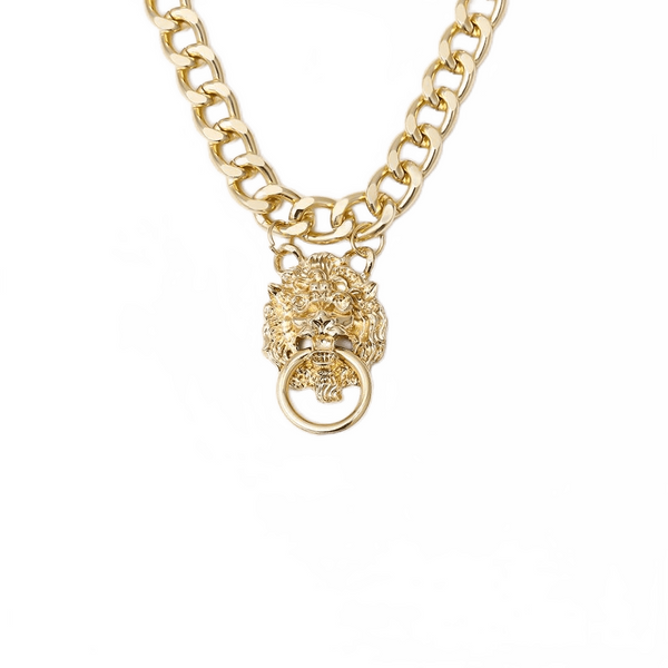Gold Lion Necklace - WESTMEN